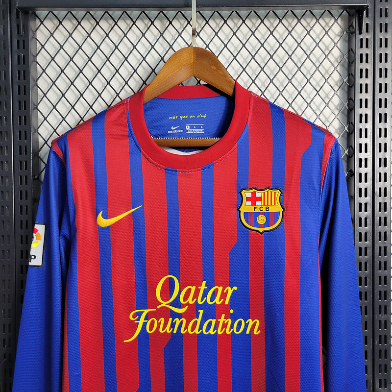 Camisa Barcelona Retro Manga Longa 11/12