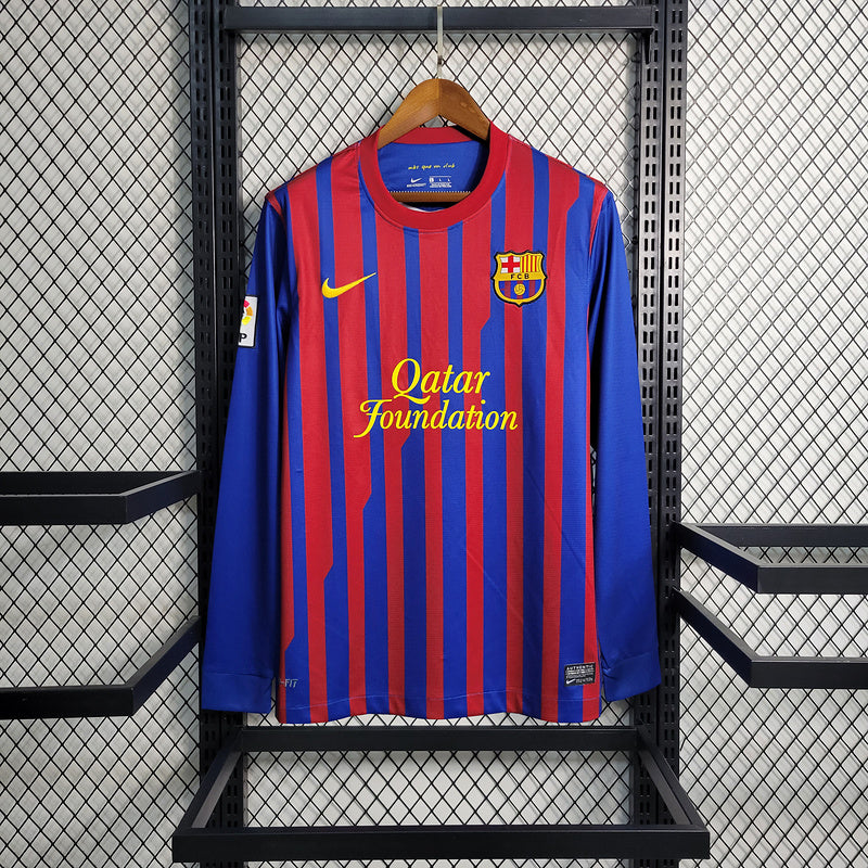 Camisa Barcelona Retro Manga Longa 11/12